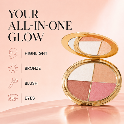 ✨4-in-1 Glow Palette | Create Your Perfect Face Glow In Seconds
