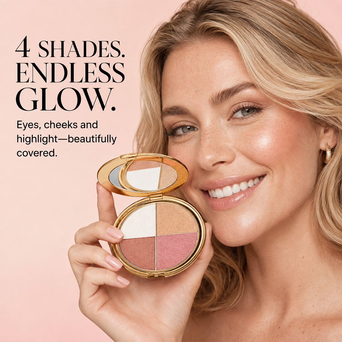✨4-in-1 Glow Palette | Create Your Perfect Face Glow In Seconds