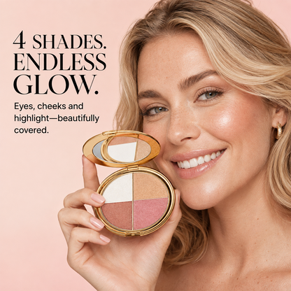 ✨4-in-1 Glow Palette | Create Your Perfect Face Glow In Seconds
